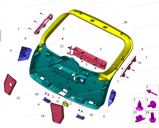 S1F1 - Interior Trim Boot Lid