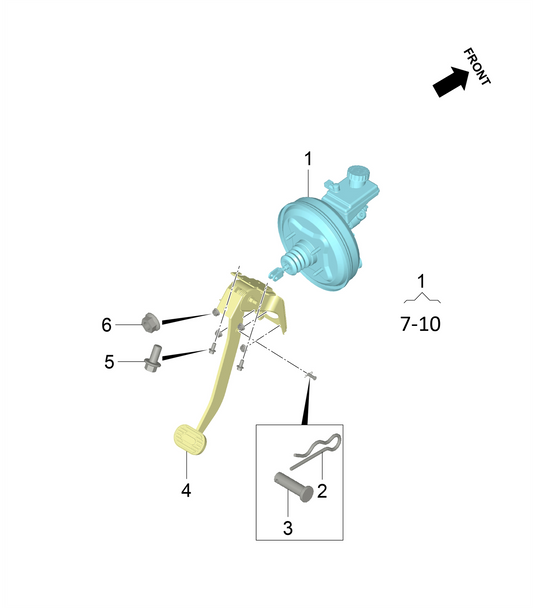 B1P-Brake Pedal Assembly