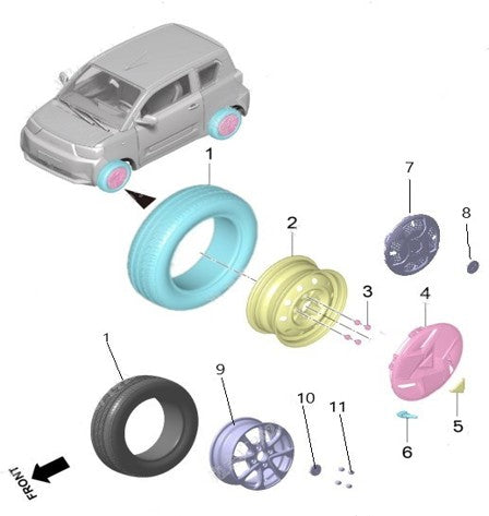 B1P-Wheel Assembly