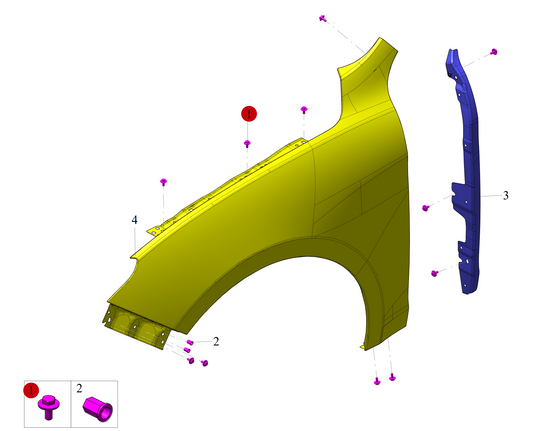 S1F1 - Assembly: Front Wing