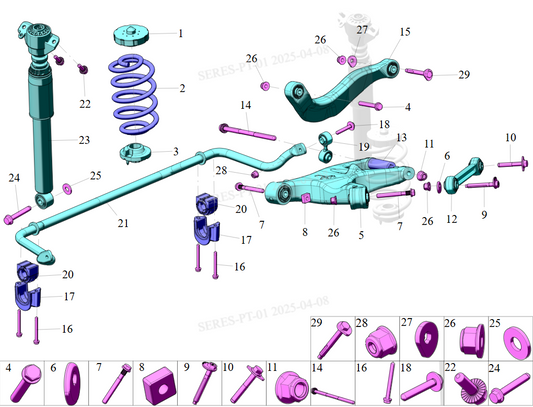 S1F1 - Assembly: Rear Suspension