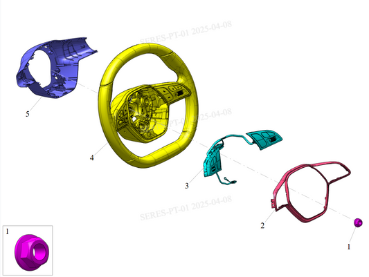S1F1 - Assembly: Steering Wheel