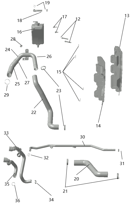 B1T1 - Cooling System Assembly B