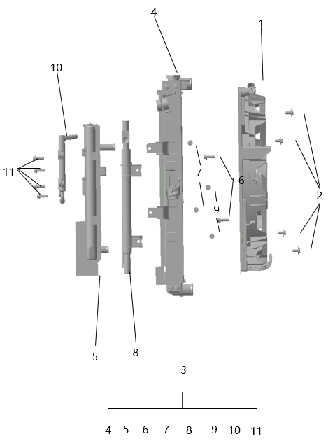 B1T1 - Cooling System Assembly A