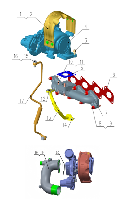 B1T1 - Exhaust Manifold Assembly
