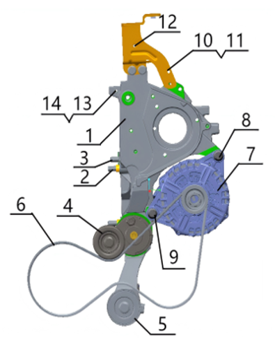 B1T1 - Engine Drive Belt Assembly