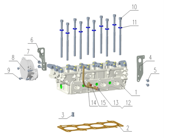 B1T1 - Cylinder Head Assembly