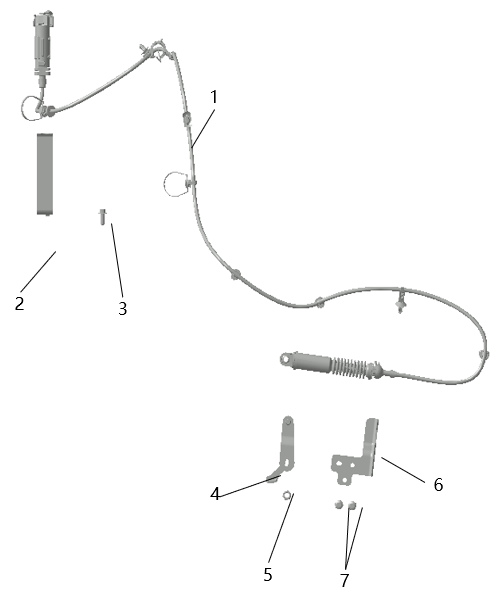 B1T1 - Parking Brake Cable