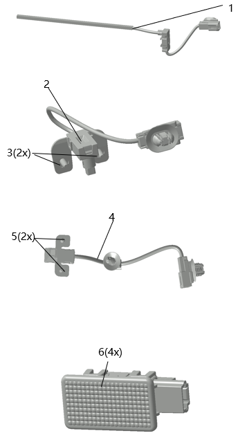 B1T1 - Dashboard Handle Ambient Light Assembly