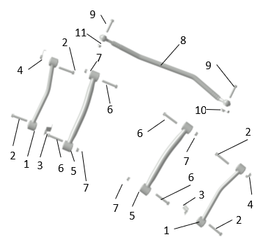 B1T1 - Rear Suspension Arms
