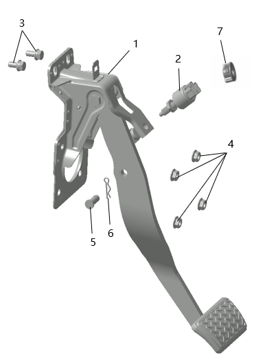 B1T1 - Brake Pedal Assembly