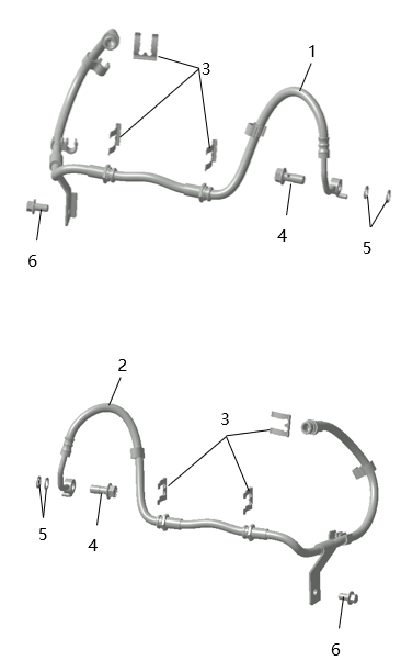 B1T1 - Front Brake Hoses