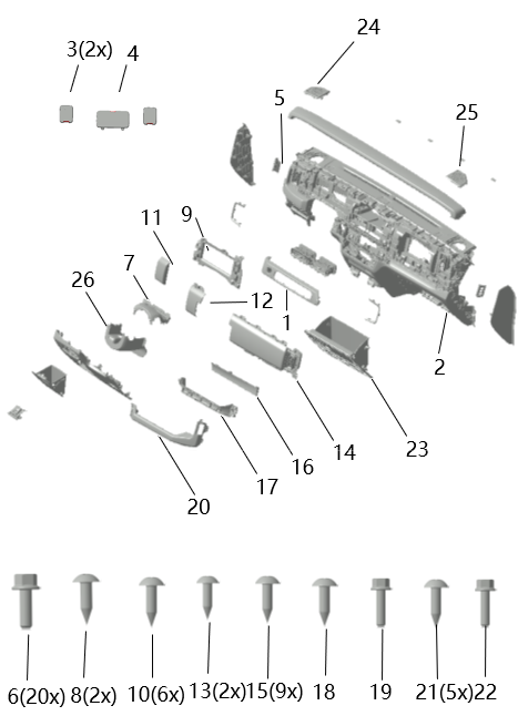 B1T1 - Dashboard Assembly (A)