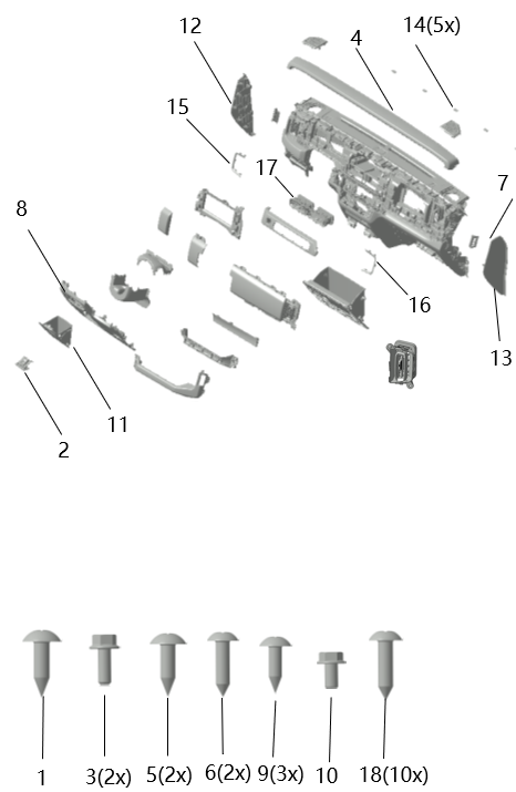 B1T1 - Dashboard Assembly (B)
