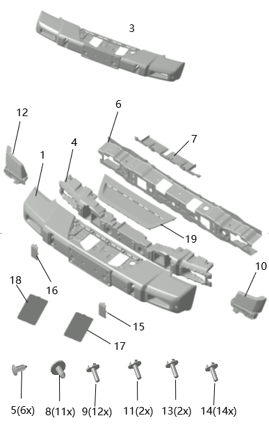 B1T1 - Front Bumper Assembly