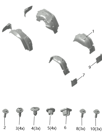 B1T1 - Wheel Arch Shell Assembly B