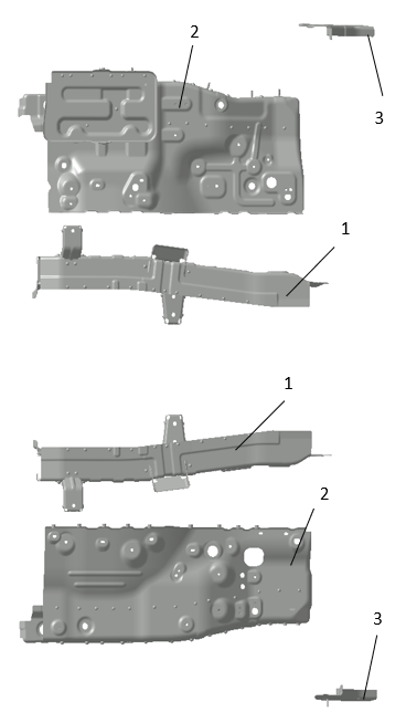 B1T1 - Front Wheel Arch Assembly