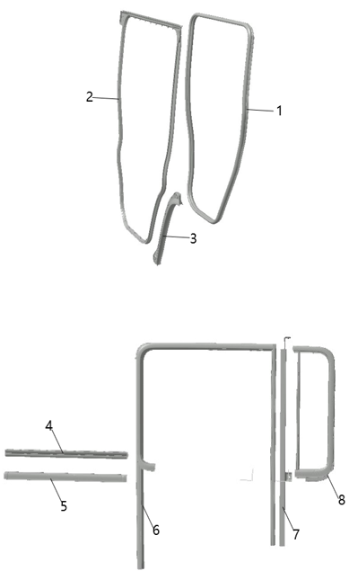 B1T1 - Rear Door Trim Assembly