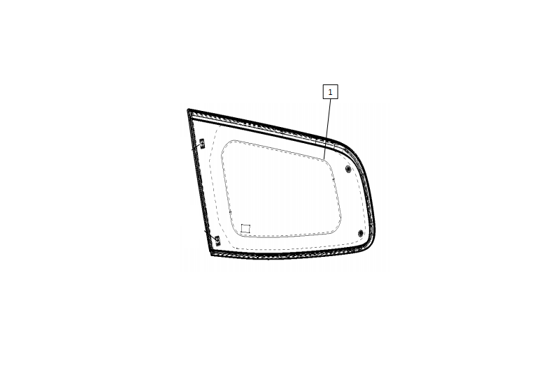 F1T1 - Side window glass module