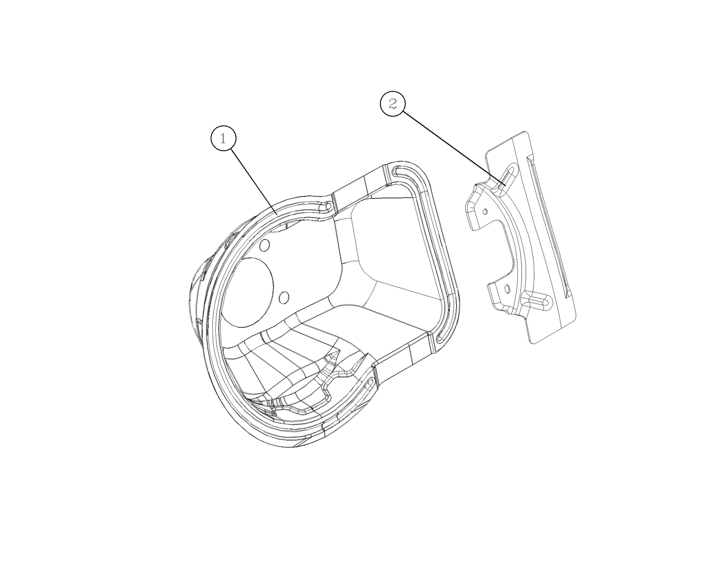 F1T1 - Reinforcing plate assembly of oil filler base