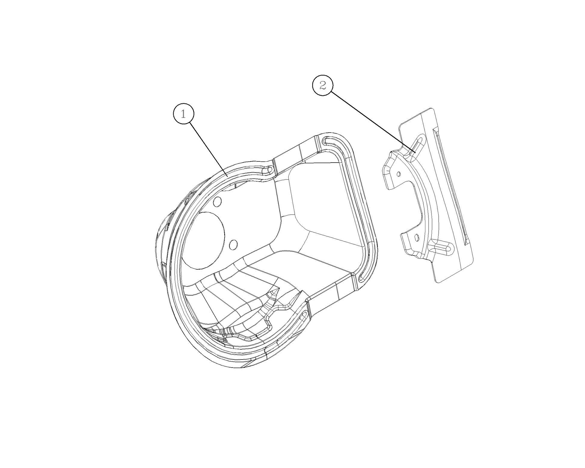 F1T1 - Reinforcing plate assembly of oil filler base