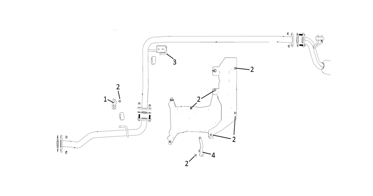 F1F2 - EXHAUST BRACKET MODULE