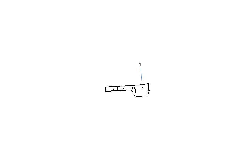 F1T1 - left rear floor assembly