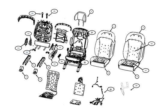 F1N1 - DRIVER SEAT ASSEMBLY