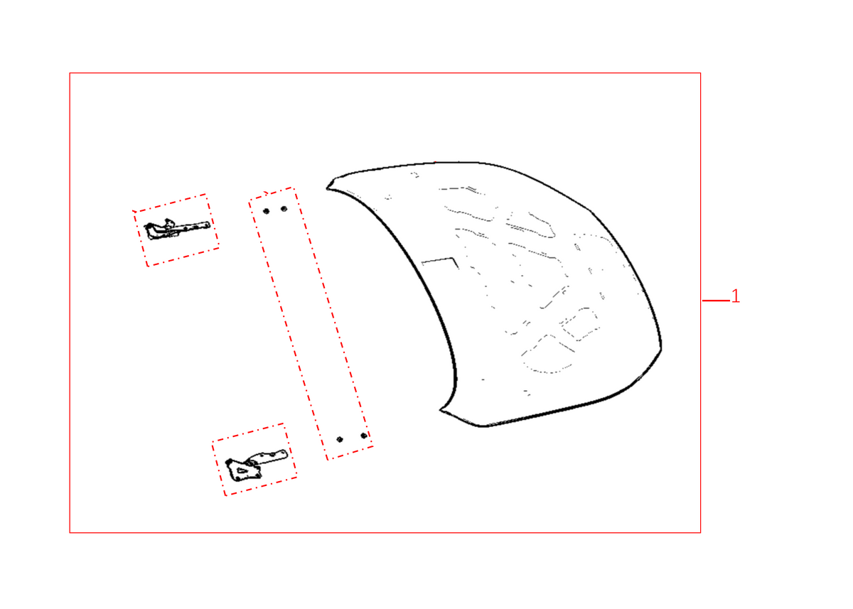 F1F2 - ENGINE HOOD ASSEMBLY