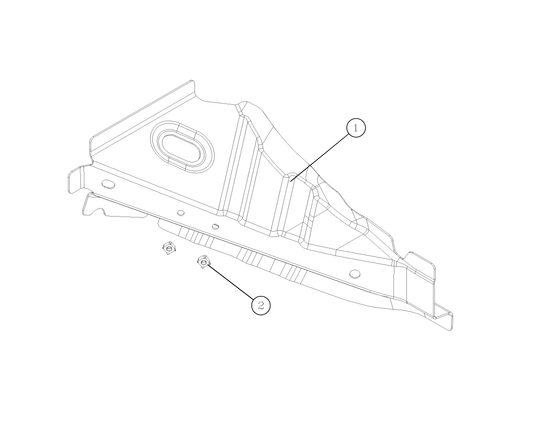 F1T1 - DASH PANEL LOWER BEAM INNER PLATE LEFT CONNECTING PLATE ASSEMBLY