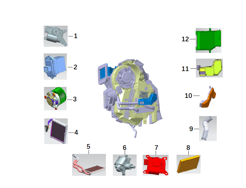 F1F2 - ELECTRIC HVAC ASSEMBLY