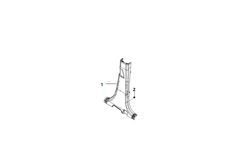 F1T1 - Right B-pillar lower guard plate assembly