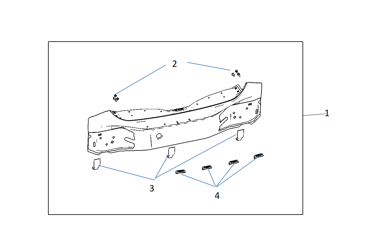 F1T1 - Rear wall assembly    