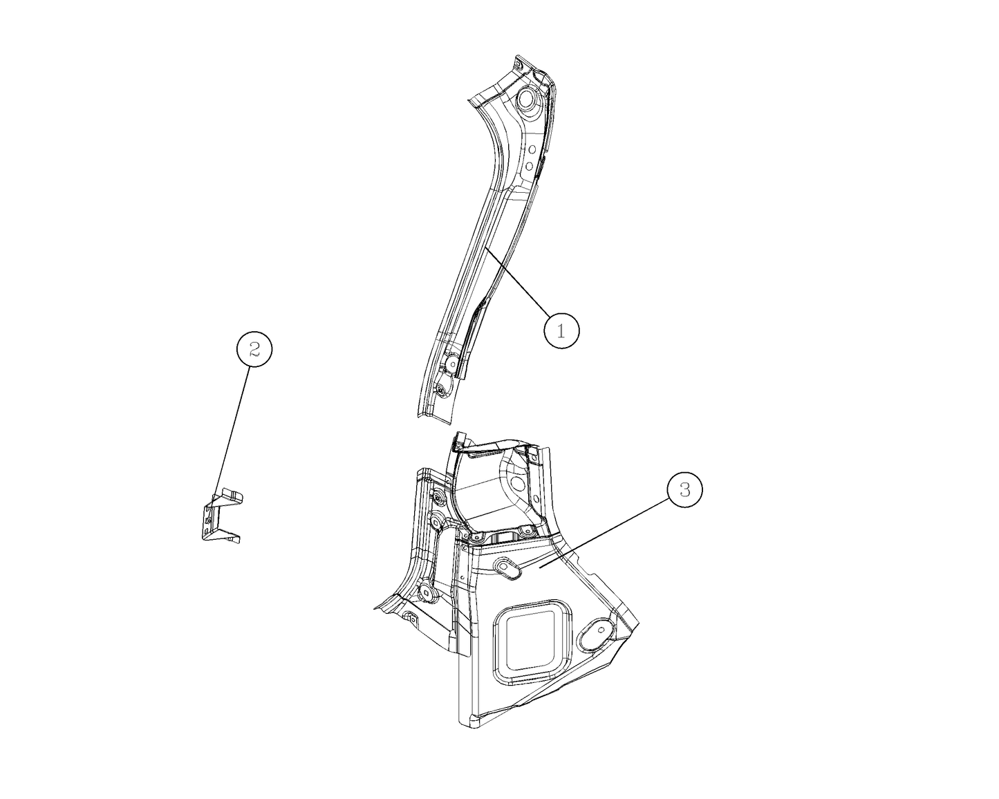 F1T1 - Right rear drip tank assembly