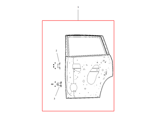 F1T1 - REAR RIGHT DOOR ASSEMBLY