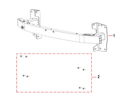 F1F2 - FRONT CRASH BEAM MODULE