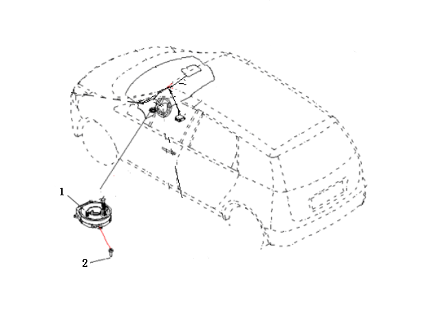 F1T1 - Occupant safety restraint device wiring harness module