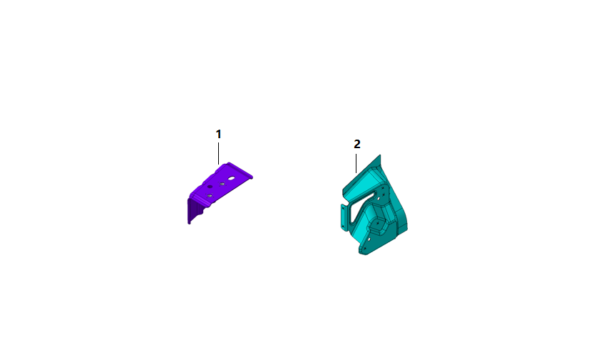 F1N1 - FRONT END RIGHT CONNECTING PLATE ASSEMBLY