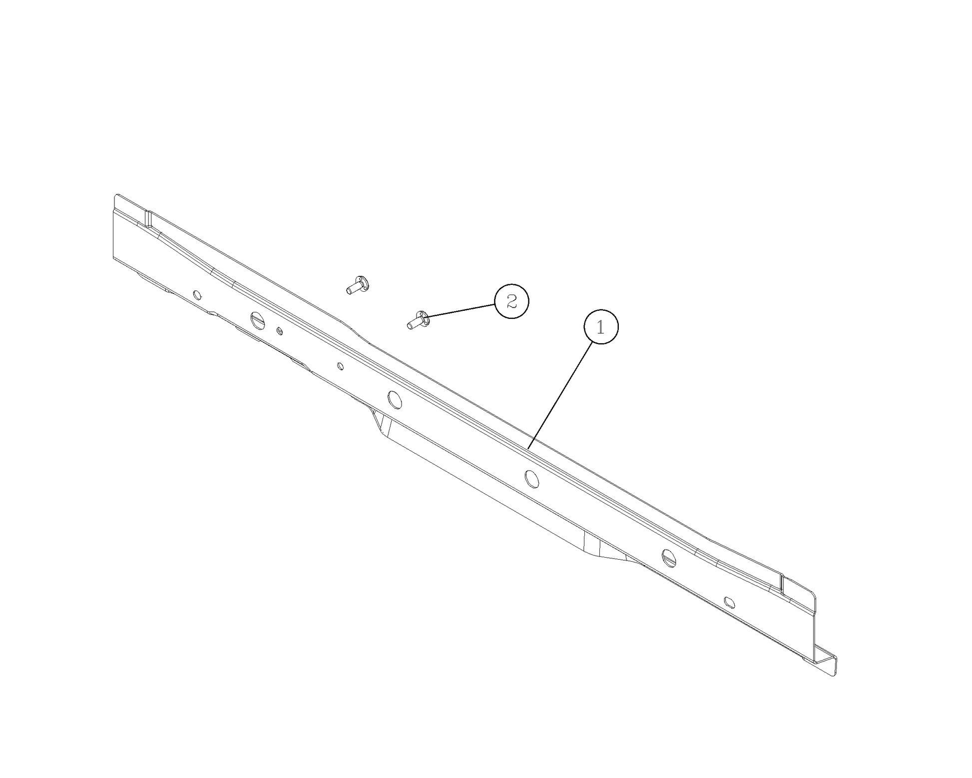 F1T1 - Assembly for inner plate body of lower beam of front panel