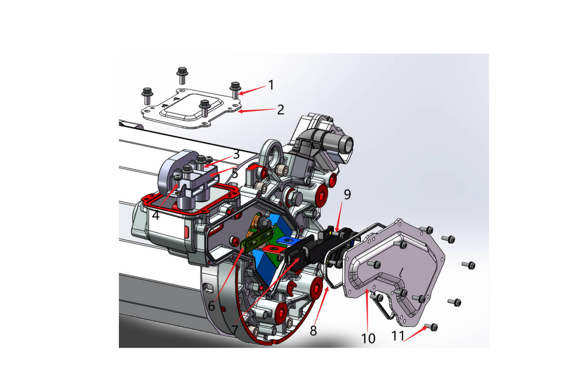 F1F2 - ELECTRIC DRIVE SYSTEM ASSEMBLY (REAR DRIVE THREE IN ONE)