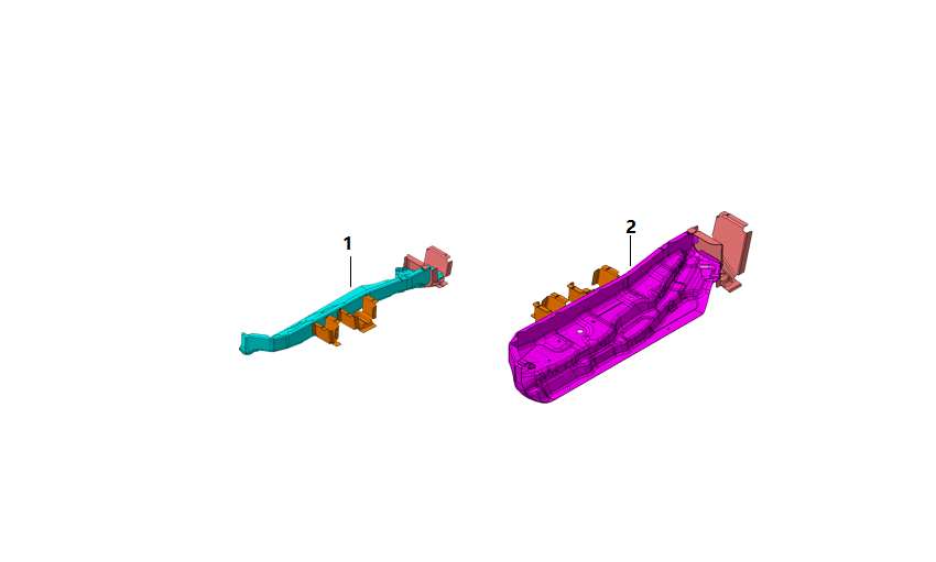 F1N1 - MIDDLE FRONT FLOOR FRAMEWORK ASSEMBLY