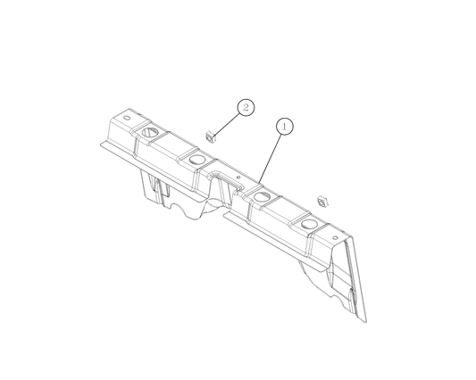 F1T1 - 7-SEAT SECOND-ROW SEAT LEFT FRONT MOUNTING BOX ASSEMBLY