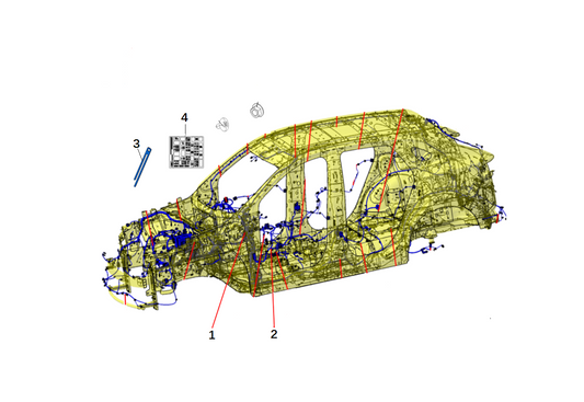F1F2 - INSTRUMENT PANEL WIRING HARNESS MODULE