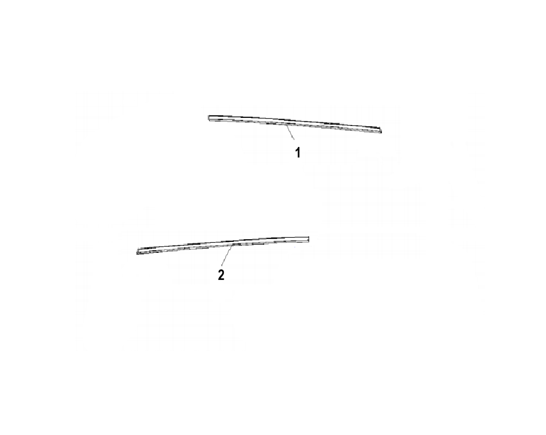 F1T1 - Rear door window frame trim module