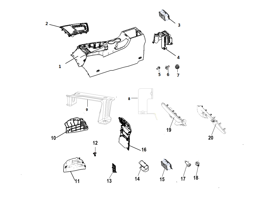 F1T1 - Sub-instrument panel module