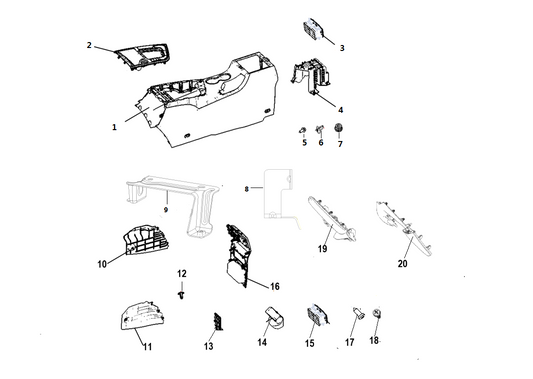 F1T1 - Sub-instrument panel module