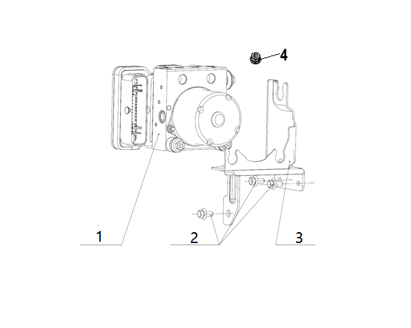F1T1 - ABS/ESP hydraulic control device module