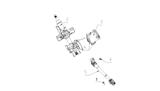F1N1 - EPS STEERING COLUMN ASSEMBLY
