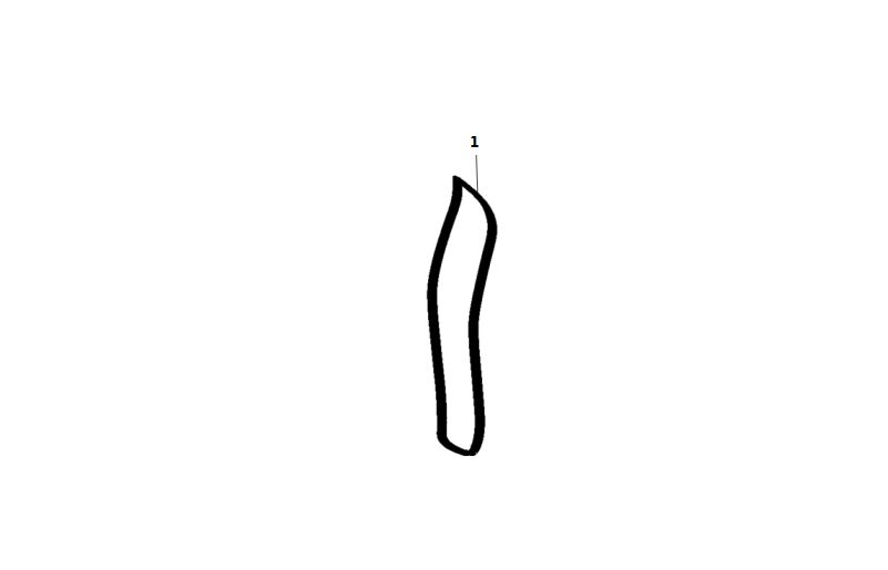 F1T1 - Back door sealing strip module