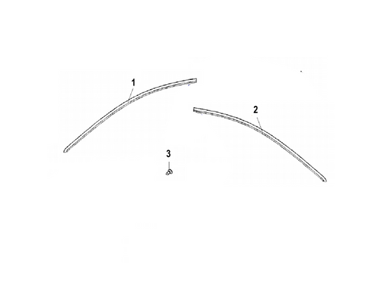 F1T1 - FRONT DOOR WINDOW FRAME TRIM MODULE